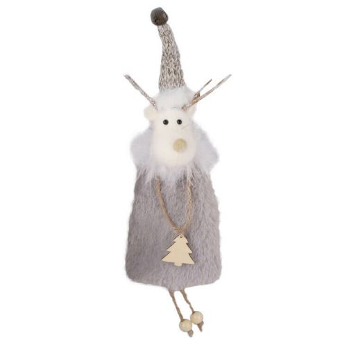 Karácsonyi dekoráció (plüss rénszarvas natúr fenyőfával)  -  vásároljon online minőségi fajátékokat