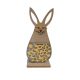 Húsvéti dekorációs figura (nyuszi szemüvegben sárga virág és szív mintával)  -  vásároljon online minőségi fajátékokat